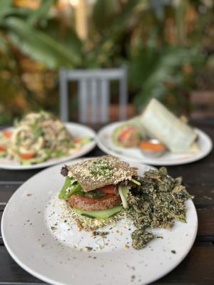 Bliss burger  at Peace Pies in San Diego