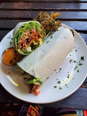 Buffalo BLT Wrap at Peace Pies in San Diego