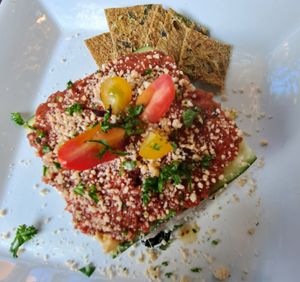 Loving Lasagna:.A work of art, no matter which way you look at it. at Peace Pies in San Diego