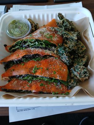 Mystical Mushroom Quesadilla at Peace Pies in San Diego