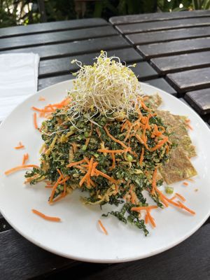 Karmic kale salad   at Peace Pies in San Diego