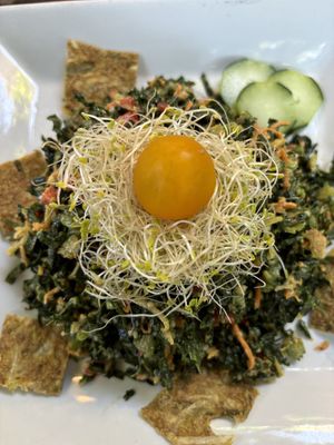 Karmic kale salad   at Peace Pies in San Diego