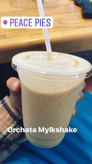 Horchata* Mylkshake so good-more banana flavor doe at Peace Pies in San Diego