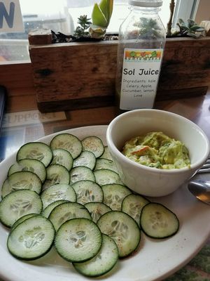 chips n guac at Peace Pies in San Diego