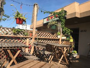 Lots of seating outdoor, indoor whatever! at Peace Pies in San Diego