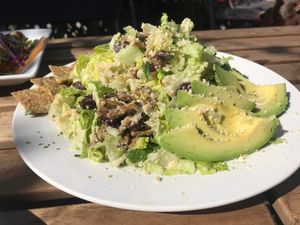 Ceasar add avo  at Peace Pies in San Diego