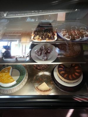 dessert case at Peace Pies in San Diego