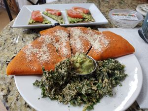 Mushroom quesadilla at Peace Pies in San Diego