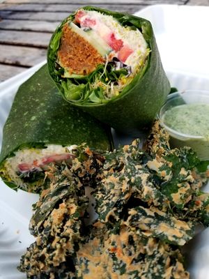 Majestic Mediterranean Wrap at Peace Pies in San Diego