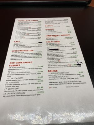 takeout menu! at Spice Culture Grocery Store in Winter Garden