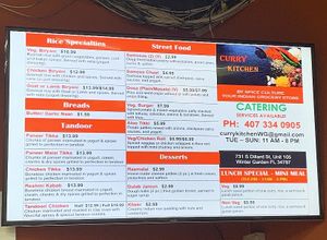 Updated takeout menu  at Spice Culture Grocery Store in Winter Garden