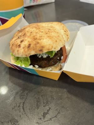 “Actual Veggies” burger   at PLNT Burger in Columbia