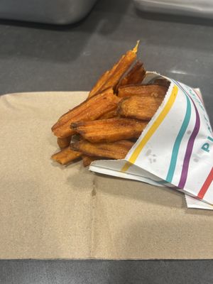 Sweet potato fries  at PLNT Burger in Columbia