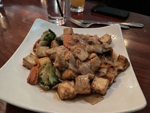 Pad See Ew - vegan style with tofu  at White Orchids in Center Valley