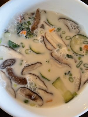 Tom Kha veggie and tofu    at White Orchids in Center Valley