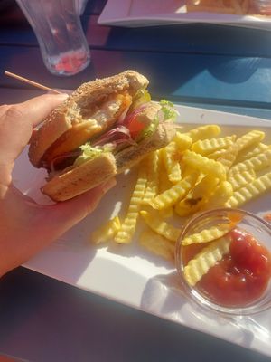No- chicken Burger at Strandbuffet am Erlaufsee in Mariazell