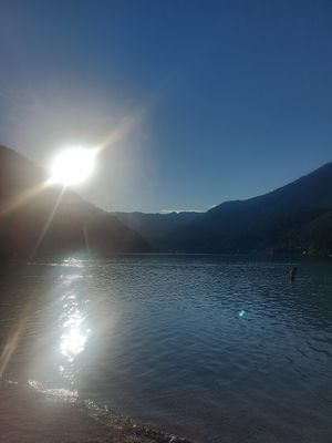Nice view to the Erlaufsee at Strandbuffet am Erlaufsee in Mariazell