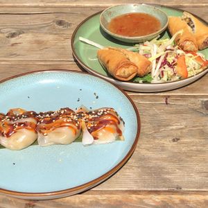 Dumplings and spring rolls at An Chay in Leipzig