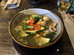 Big tom yam soup  at An Chay in Leipzig