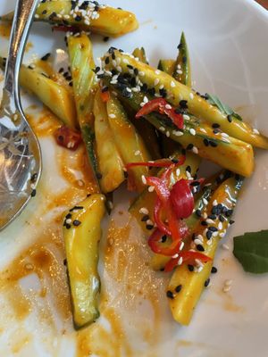 Spicy cucumber app   at The Covington Restaurant in Edgartown