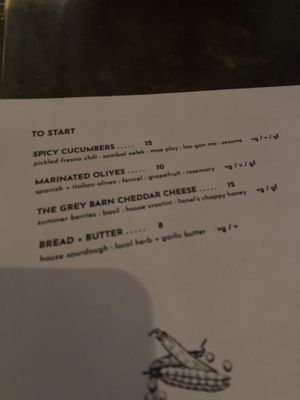 Starters at The Covington Restaurant in Edgartown