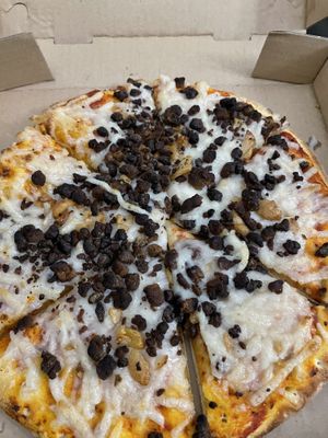 Vegan Sausage Pizza   at Trinity Brewing Company in Colorado Springs