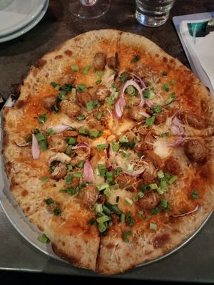 Buffalo chicken pizza at Trinity Brewing Company in Colorado Springs