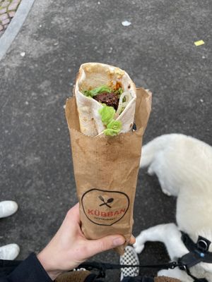 falafel with cocktail sauce (12 chf)  at küBBan in Biel