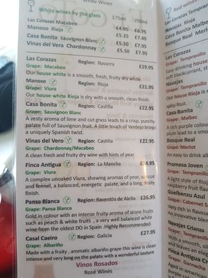 Vegan white wines at El Coto in Newcastle Upon Tyne