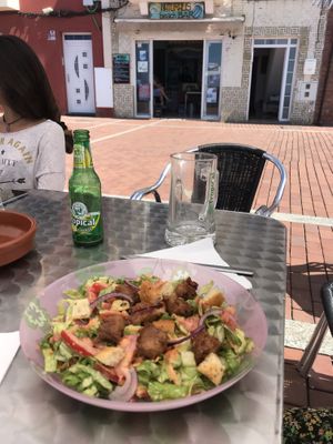 Vegan Cesar salad at Naturalis - Casa de Comidas Naturales in Gran Canaria