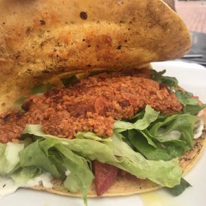 Taco inside at Naturalis - Casa de Comidas Naturales in Gran Canaria