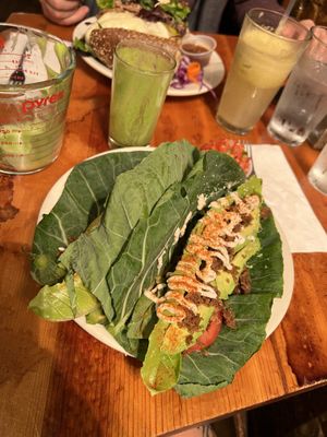 Raw tacos   at Liquid Earth in Baltimore