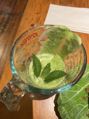 Pine juice   at Liquid Earth in Baltimore