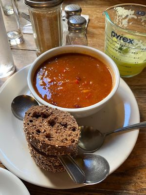 butternut squash chili at Liquid Earth in Baltimore
