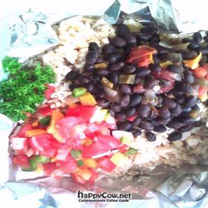 Rice and Beans at Liquid Earth in Baltimore