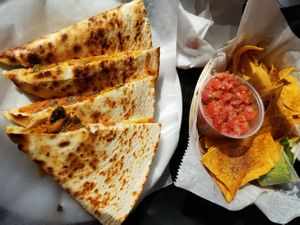 Vegan Quesadilla at Dos Mas in Oak Bluffs