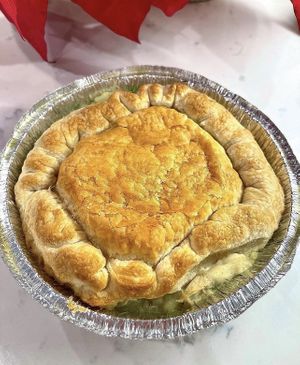 Chickn pot pie  at TLC Vegan Kitchen in Richardson