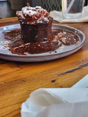 Chocolate cake at TLC Vegan Kitchen in Richardson