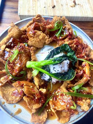  general tso’s tlc dinner   at TLC Vegan Kitchen in Richardson