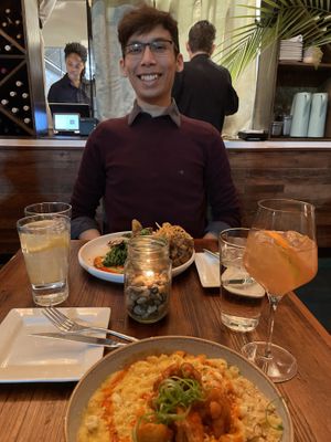 Romantic atmosphere, we had their southern fried TLC plate and their Buffalo Mac!   at TLC Vegan Kitchen in Richardson