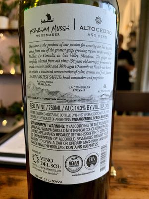 Vegan Wine  at TLC Vegan Kitchen in Richardson