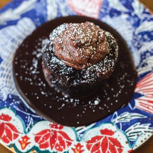 Gluten Free Chocolate Lava Cake at TLC Vegan Kitchen in Richardson