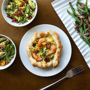 Vegan Shrimp Quiche at TLC Vegan Kitchen in Richardson