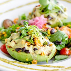 Stuffed Taco-Cado! at TLC Vegan Kitchen in Richardson