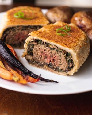 Impossible Beef Wellington at TLC Vegan Kitchen in Richardson