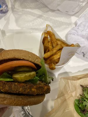 Dad burger  at TLC Vegan Kitchen in Richardson