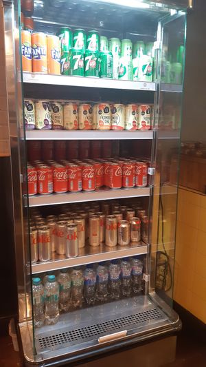 Drink selection at Umi Falafel - George's St Arcade in Dublin