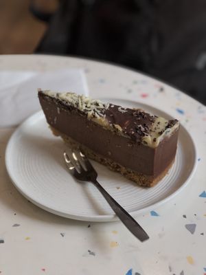 the chocolate cheesecake  at Greenfinch in Berlin