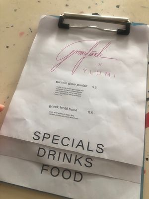 small menu   at Greenfinch in Berlin