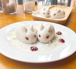 Vegan rabbits  at Gemini Cafe  in Wellington